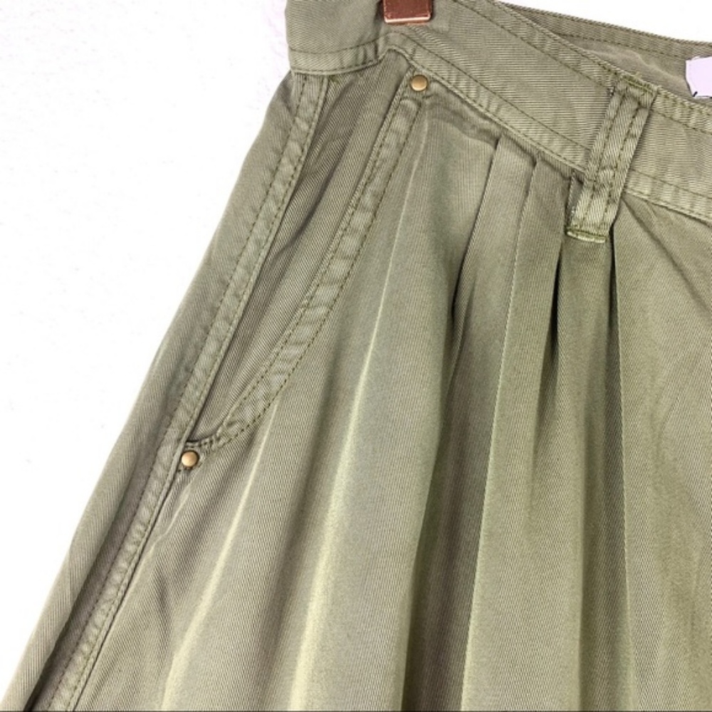PISTOLA Olive Green Maxi Skirt with Front Buttons - Picture 8 of 8